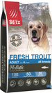 BLITZ ADULT FRESH TROUT (ФОРЕЛЬ) - сухой корм для взрослых собак всех пород