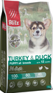 BLITZ PUPPY TURKEY &amp; DUCK (ИНДЕЙКА и УТКА) - сухой корм для щенков всех пород