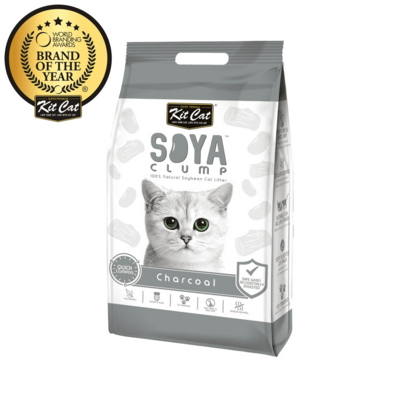 Kit Cat Soya Clumb Charcoal – наполнитель для кошачьего туалета