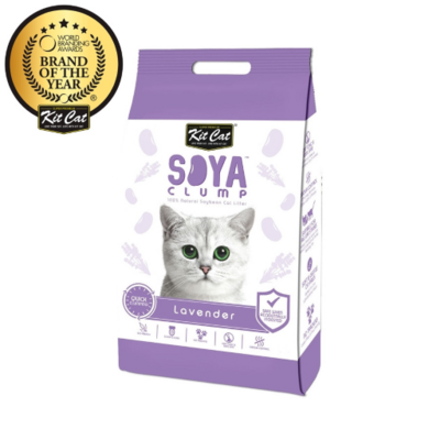 Kit Cat Soya Clumb Lavender – наполнитель для кошачьего туалета
