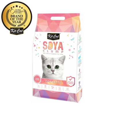 Kit Cat Soya Clumb Confetti – наполнитель для кошачьего туалета