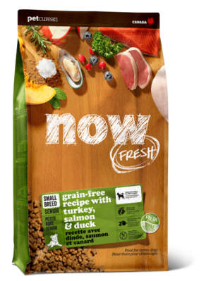 Now Fresh Senior Dog Small Breed Turkey, Salmon & Duck – сухой корм для пожилых собак мелких пород и взрослых собак мелких пород с избыточным весом