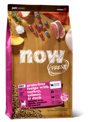 Now Fresh Adult Cat with Turkey, Salmon & Duck– сухой корм для взрослых кошек всех пород