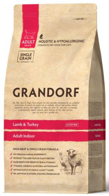 Grandorf Adult Indoor Cat Lamb & Turkey - сухой корм для взрослых кошек