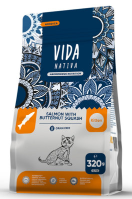 Vida Nativa Nordica Salmon With Butternut Squash Kitten - сухой корм для котят всех пород