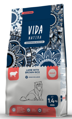 Vida Nativa Highlands Lamb With Brown Rice Adult Cat - сухой корм для взрослых кошек