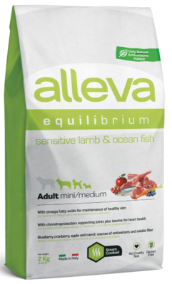 Alleva Equilibrium Adult Mini & Medium Dog Lamb & Ocean Fish – сухой корм для взрослых собак мелких и средних пород