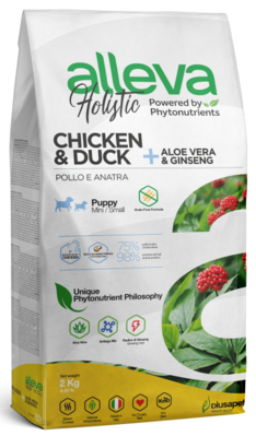 Alleva Holistic Puppy Mini Chicken & Duck – сухой корм для щенков мелких пород, беременных и кормящих сук