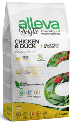 Alleva Holistic Adult Medium Dog Chicken & Duck – сухой корм для взрослых собак средних пород