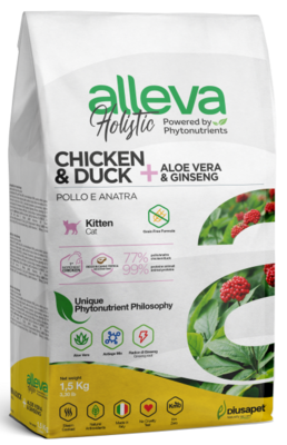 Alleva Holistic Kitten Chicken & Duck – сухой корм для котят, беременных и кормящих кошек