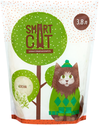 Smart Cat селикагель (сосна) – наполнитель для кошачьего туалета