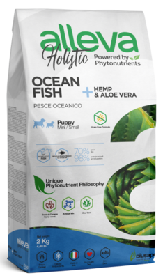 Alleva Holistic Puppy Mini Ocean Fish – сухой корм для щенков мелких пород, беременных и кормящих сук