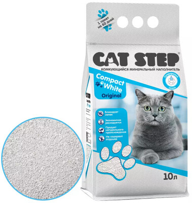 Cat Step Compact White Original - наполнитель для кошачьего туалета
