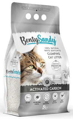 BentySandy Activated Carbon - наполнитель для кошачьего туалета