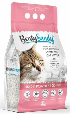 BentySandy Baby Powder - наполнитель для кошачьего туалета