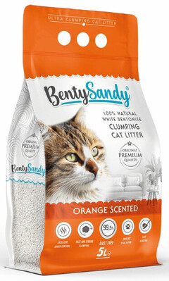 BentySandy Orange - наполнитель для кошачьего туалета