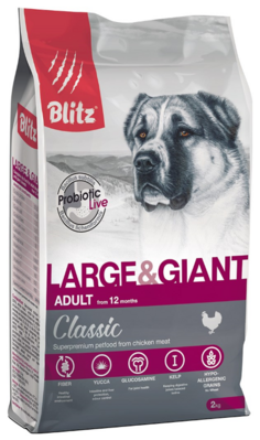 Blitz Classic Adult Dog Large & Giant – сухой корм для взрослых собак гигантских и крупных пород