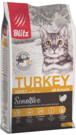 BLITZ ADULT CAT TURKEY (ИНДЕЙКА) – сухой корм для взрослых кошек всех пород