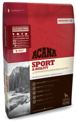 ACANA SPORT & AGILITY (АКАНА СПОРТ ЭНД АДЖИЛИТИ) - сухой корм для активных и служебных собак всех пород и возрастов