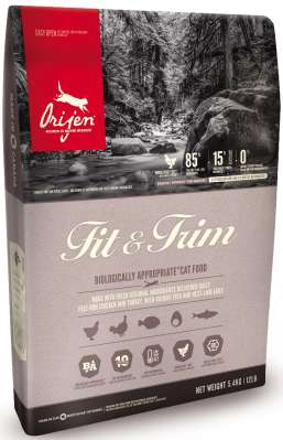 ORIJEN FIT & TRIM CAT 85.15 (ОРИДЖЕН ФИТ ЭНД ТРИМ КЭТ) - сухой корм для взрослых кошек, склонных к полноте