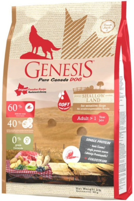 Genesis Pure Canada Shallow Land (Равнина) – сухой корм для взрослых собак с чувствительным пищеварением