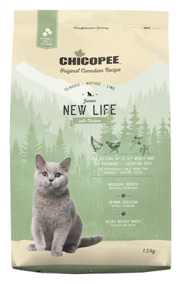 Chicopee CNL Cat Junior New Life – сухой корм для котят, беременных и кормящих кошек