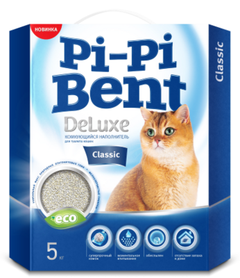 Pi-Pi Bent DeLuxe Classic - наполнитель для кошачьего туалета
