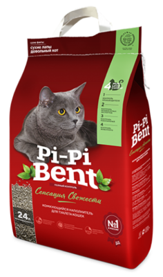 Pi-Pi-Bent Сенсация свежести - наполнитель для кошачьего туалета