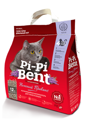 Pi-Pi-Bent Нежный прованс- наполнитель для кошачьего туалета