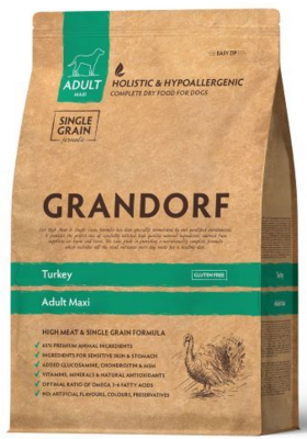 Grandorf Adult Dog Maxi Turkey - сухой корм для взрослых собак крупных пород