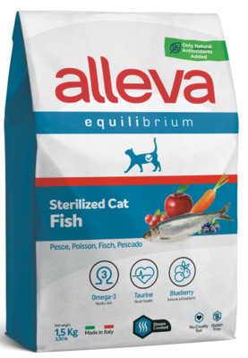 Alleva Equilibrium Sterilized Cat Fish – сухой корм для кастрированных котов и стерилизованных кошек