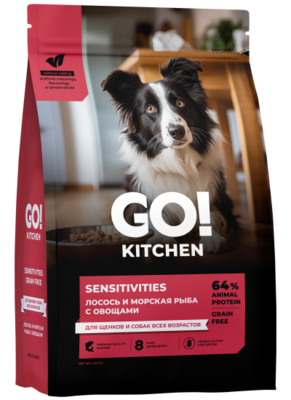 Go! Kitchen Sensitivities Dog Salmon – сухой корм для взрослых собак всех пород
