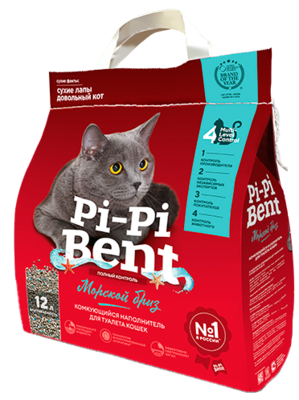 Pi-Pi-Bent Морской бриз - наполнитель для кошачьего туалета