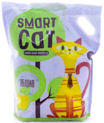 Smart Cat селикагель (яблоко) – наполнитель для кошачьего туалета